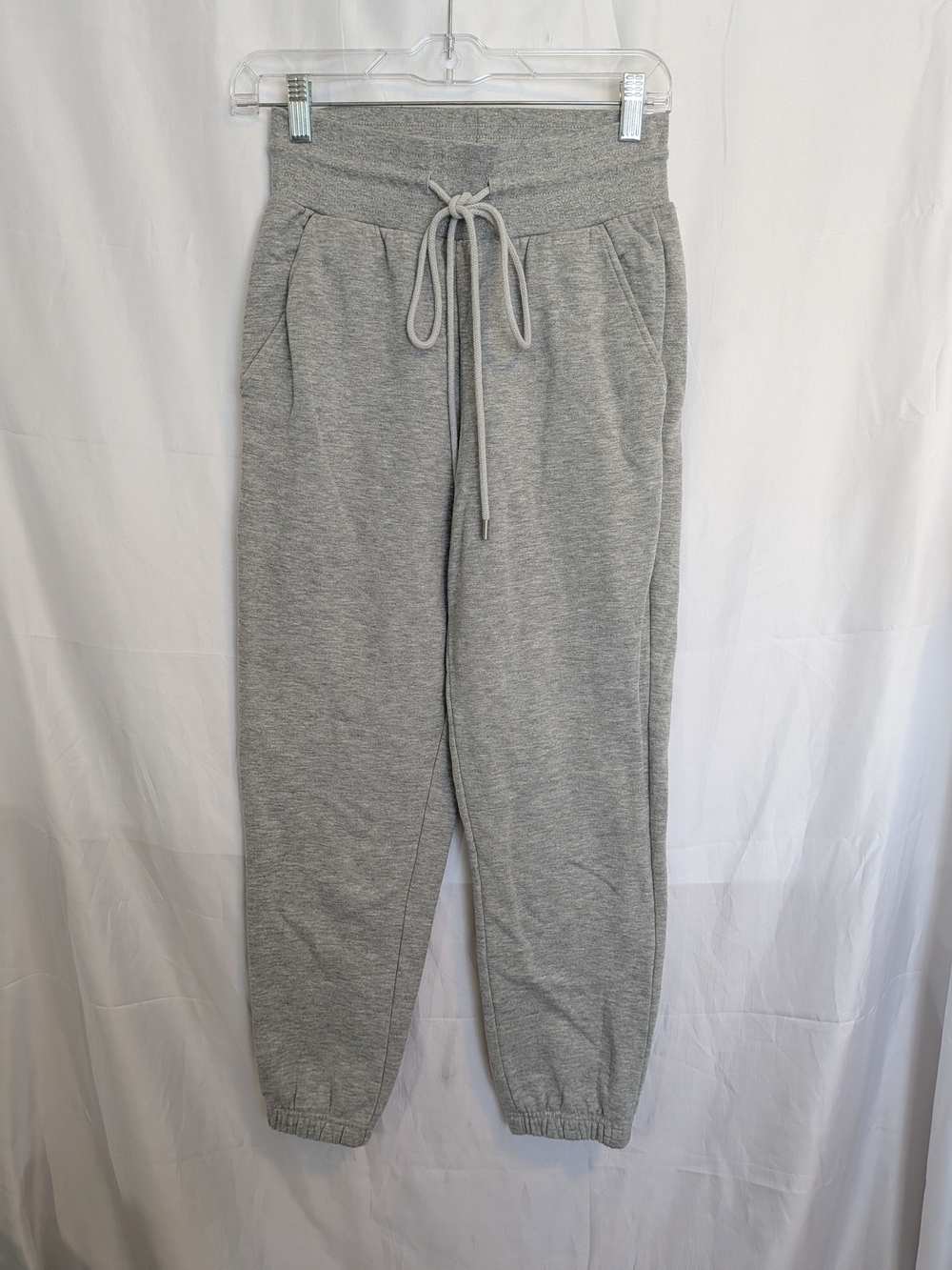 ALO Yoga Light Gray Drawstring Joggers Size XS - Picture 2 of 6